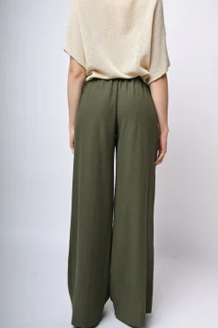 Pantaloni palazzo con pieghe