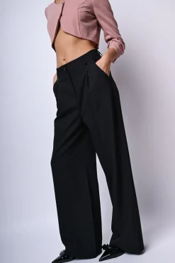 Pantaloni palazzo con pinces