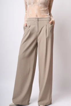 Pantaloni palazzo con tasche sul retro