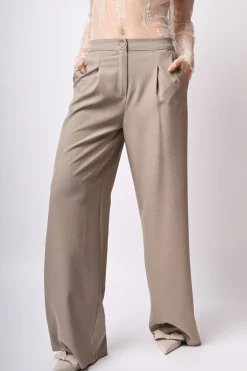 Pantaloni palazzo con tasche sul retro