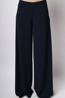 Pantaloni palazzo con zip