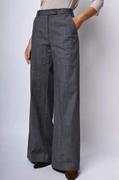 Pantaloni palazzo misto cotone