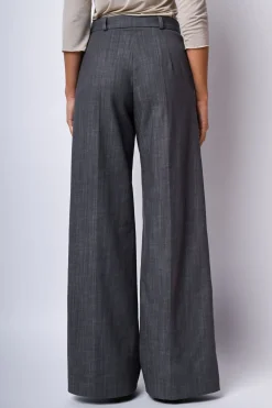 Pantaloni palazzo misto cotone