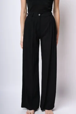 Pantaloni palazzo misto viscosa