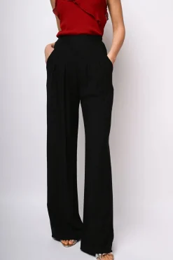 Pantaloni palazzo misto viscosa