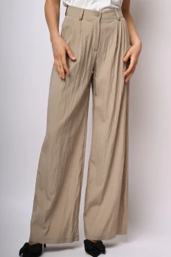 Pantaloni palazzo misto viscosa
