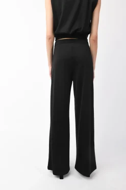 Pantaloni palazzo misto viscosa
