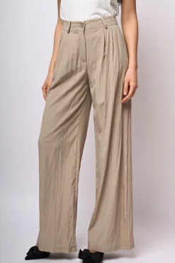 Pantaloni palazzo misto viscosa