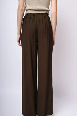 Pantaloni palazzo misto viscosa