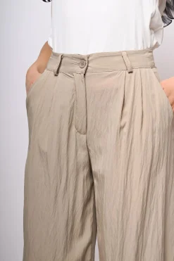 Pantaloni palazzo misto viscosa