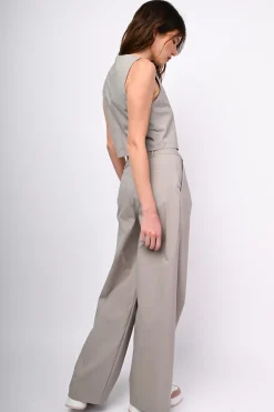 Pantaloni palazzo misto viscosa