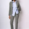 Pantaloni slim-fit gessati