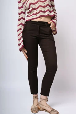 Pantaloni slim-fit in cotone stretch