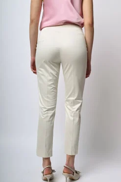 Pantaloni slim-fit in raso
