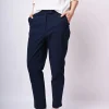 Pantaloni slim-fit misto viscosa
