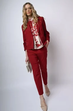 Pantaloni slim-fit misto viscosa