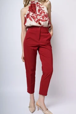 Pantaloni slim-fit misto viscosa