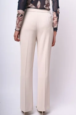 Pantaloni svasati in crêpe