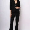 Pantaloni svasati misto viscosa