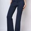 Pantaloni svasati misto viscosa
