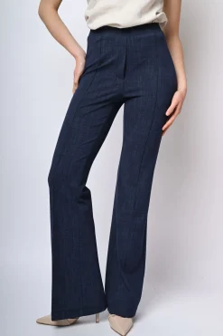 Pantaloni svasati misto viscosa