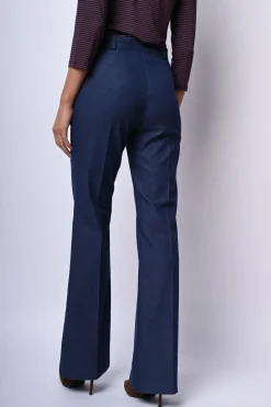 Pantaloni svasati misto viscosa