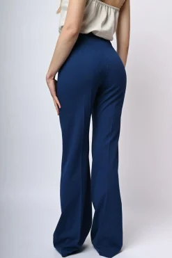 Pantaloni svasati misto viscosa