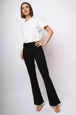 Pantaloni svasati misto viscosa