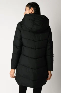 Piumino in nylon trapuntato con cappuccio