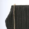 Pochette in plissé lamé