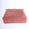 Pochette in plissé lamé