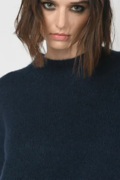 Pull crop misto lana mohair