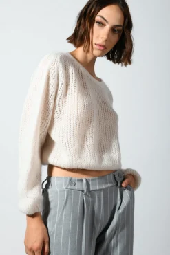 Pull crop misto mohair