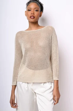 Pull in lurex crochet
