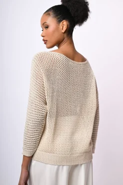 Pull in lurex crochet