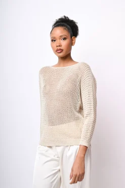 Pull in lurex crochet