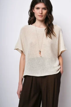 Pull in maglia misto cotone