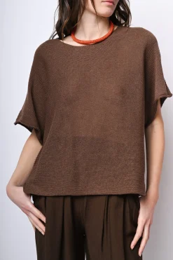 Pull in maglia misto cotone