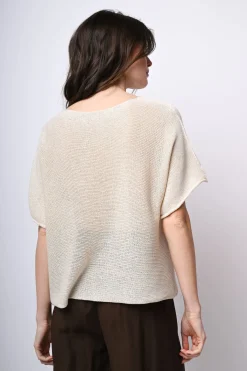 Pull in maglia misto cotone
