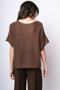 Pull in maglia misto cotone
