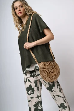 Pull in maglia misto cotone