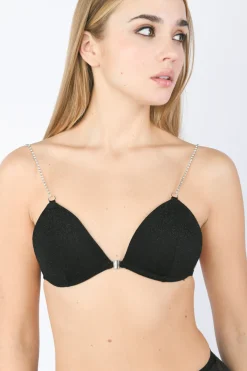 Reggiseno a triangolo con strass