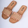 Sandali con fascia sfrangiata