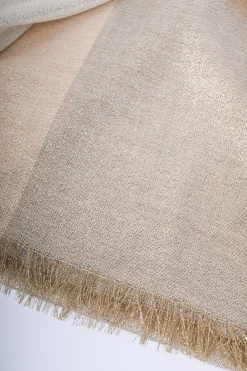 Sciarpa a quadri in maglia lurex