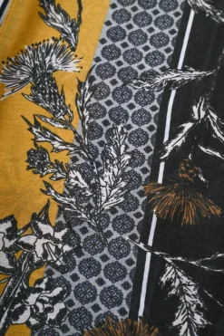 Sciarpa a stampa patchwork floreale