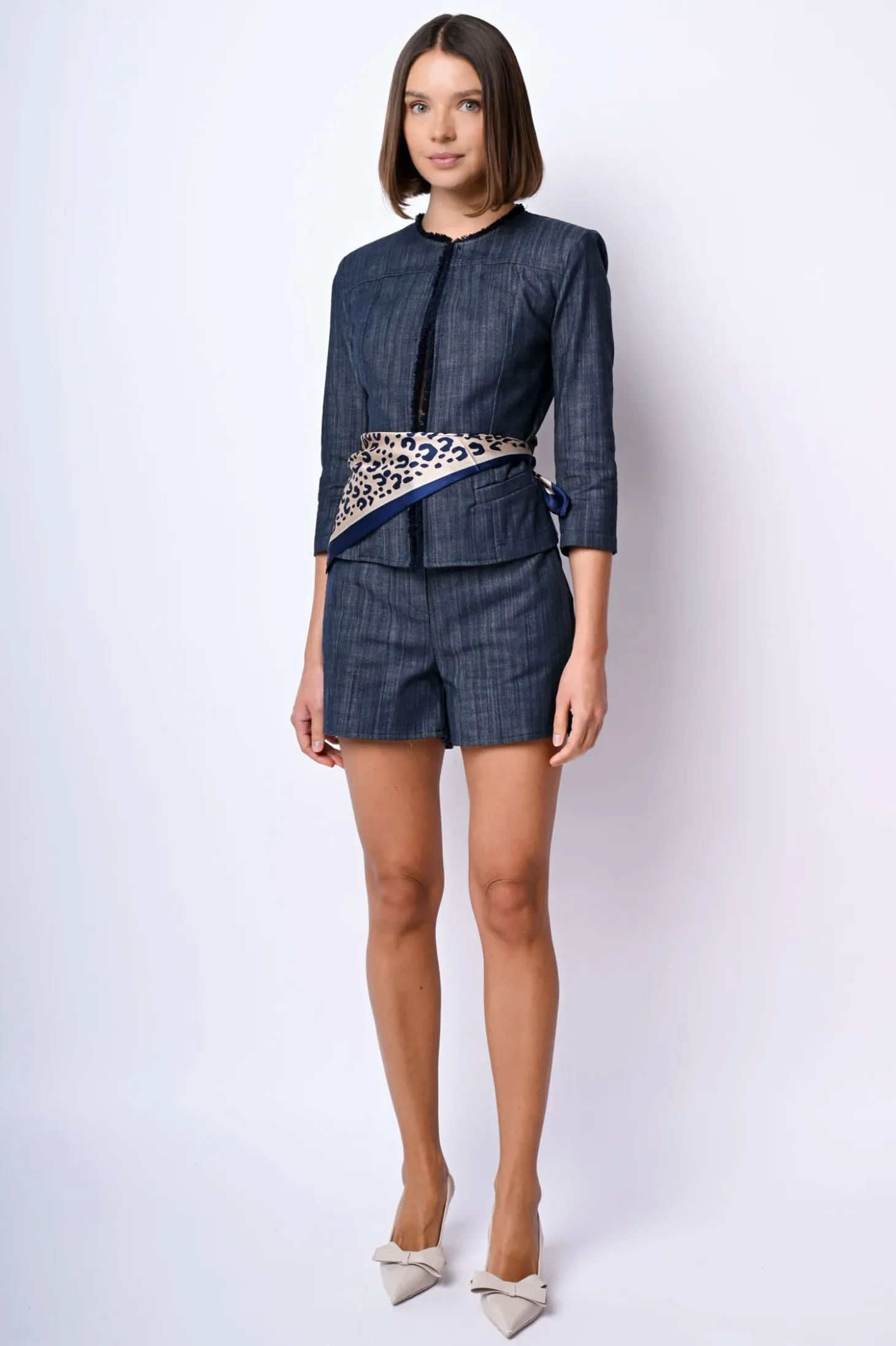 Shorts misto cotone stretch