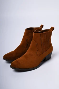 Stivaletti texani in faux suede