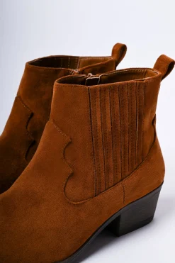 Stivaletti texani in faux suede