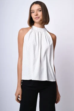 Top allAmericana con strass