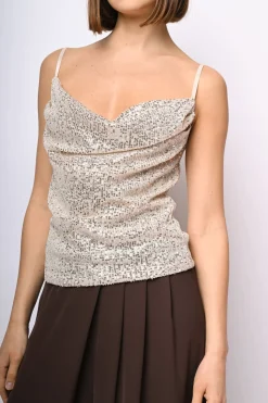 Top con paillettes